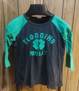 Flogging Molly shirt 2008 3/4 sleeve womans small/med no size tag
